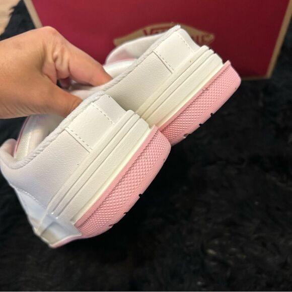 VANS upland mules white pink clogs mules slip on shoes women’s 9 new - Picture 4 of 7